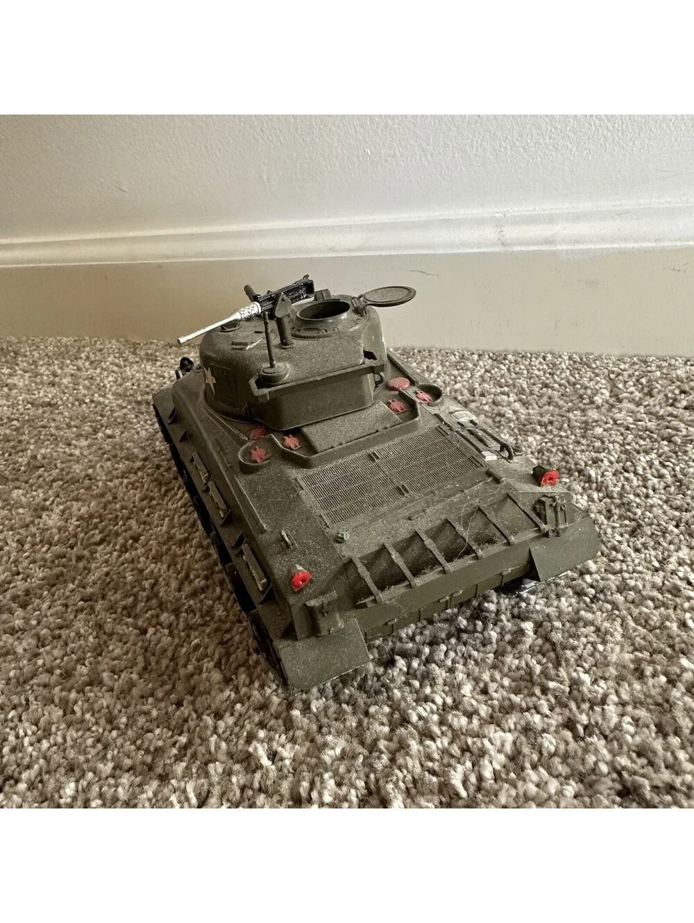 1956 Revell Sherman M4 Tank Authentic Kit WWII Assembled Built